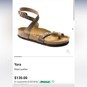 Birkenstock Yara Oiled Leather Size 37